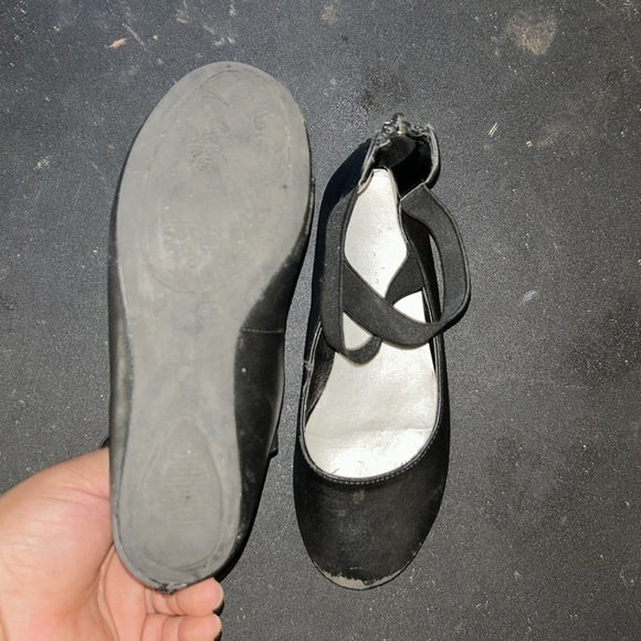 Cat & Jack Black Dress Shoes with Straps - Picture 2 of 2